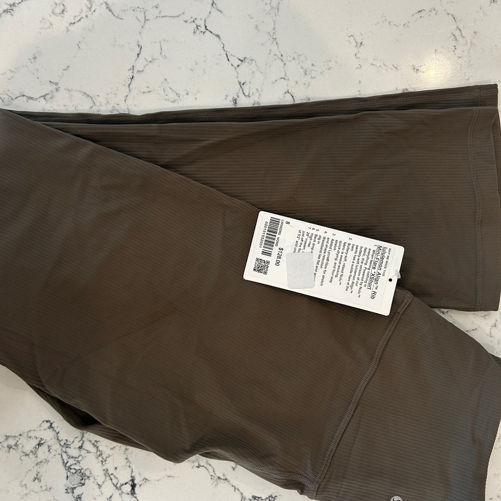 NWT: Lululemon Leggings Smooth Earthy Tone Size 8